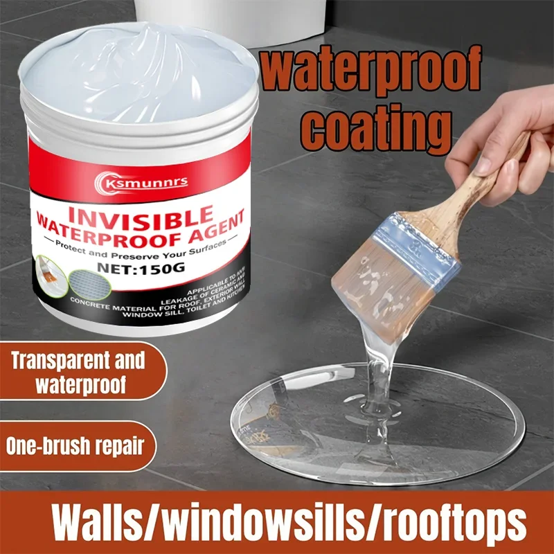 New Waterproof Agent – Suitable for Kitchens, Bathrooms, Roofs & Terraces, Compatible with Marble, Wood & Ceramic Tiles