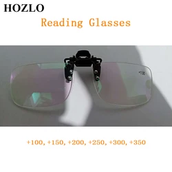 Clip On Reading Glasses Magnifier Women Men Rimless Presbyopia Spectacles Clips Lens Old Man Gift +1.0,+1.5,+2.0,+2.5,+3.0,+3.5