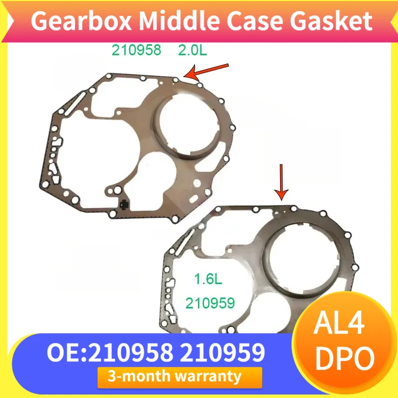 210958 210959 Middle Case Gasket Fix Oil Leak Seal Failure For Renault Peugeot Citroen Automatic Transmission