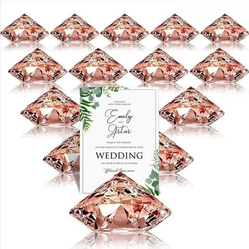 Top-Place Card Holders Harp-Clip Table Number Holder Diamond Acrylic Crystal Table Card Stands For Wedding Table Decorations