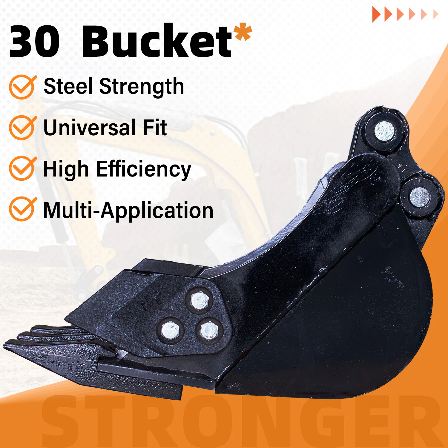 أجزاء حفارة 300 مللي متر دلو ذو أسنان ضيقة 1-1.8T مرفقات حفارة لتطبيقات مختلفة