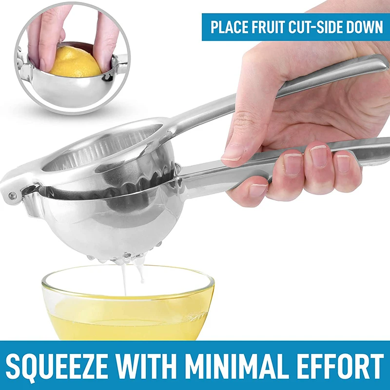 304 stainless steel lemon squeezer heavy duty solid metal squeezer bowl manual citrus squeezer juicer lime squeezer kitchenware