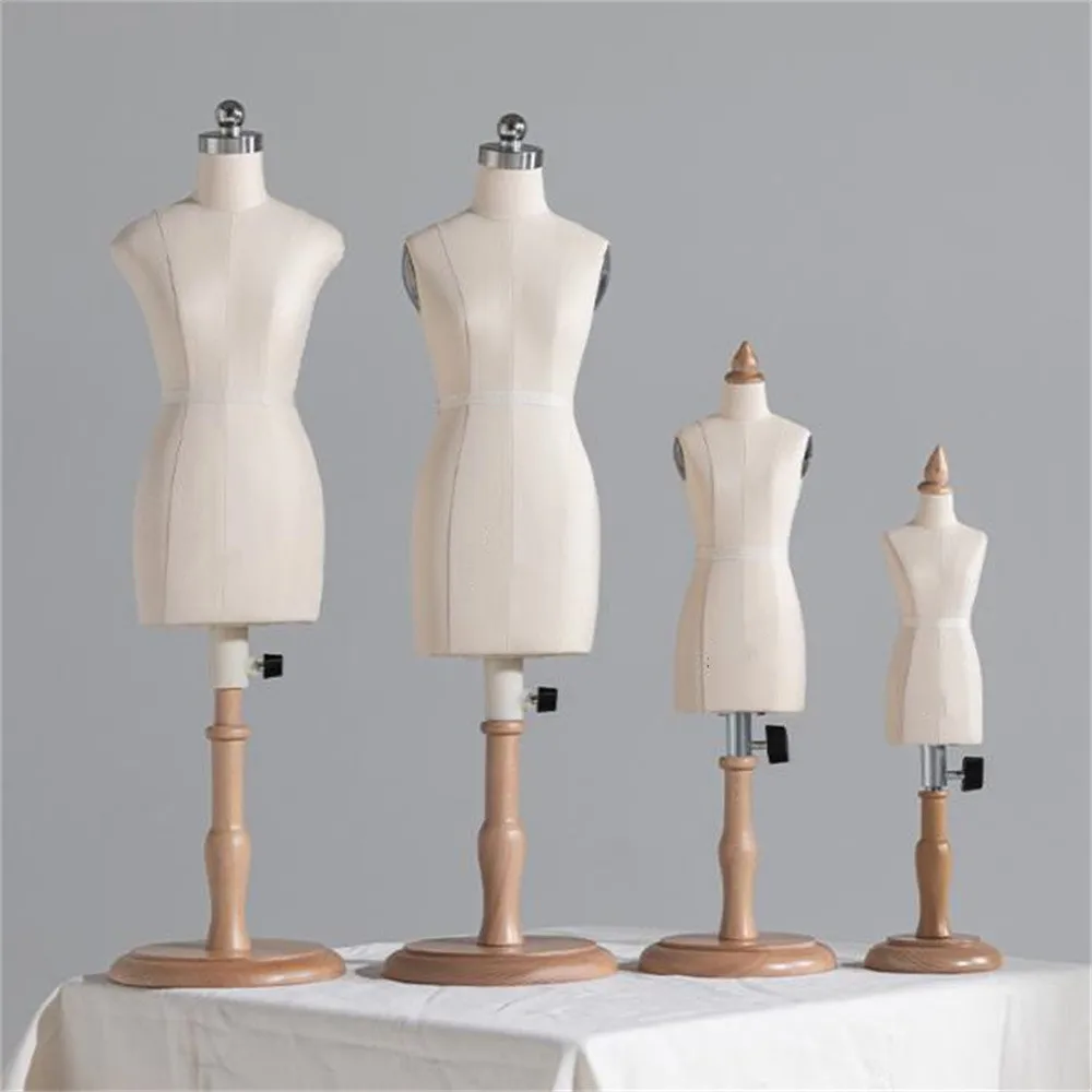 

Torso Wooden Sewing Clothes Dummy Tailor‘s Mannequin Body Female,1/2 Manikin, Shoulder Strap, Clothing Cut Can Pin, E067AB