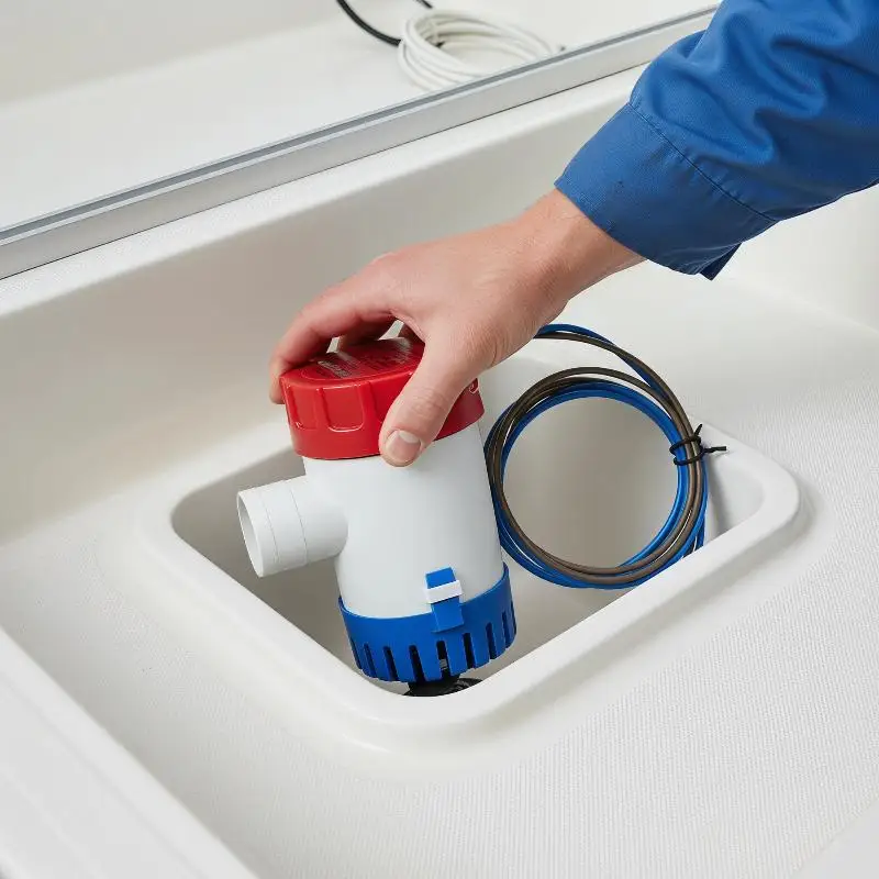 12V Vacuum Water Pump Submersible Marine Boat Bilge Pump 1100GPH Water Pump Used In Boat Seaplane Motor Homes Houseboat