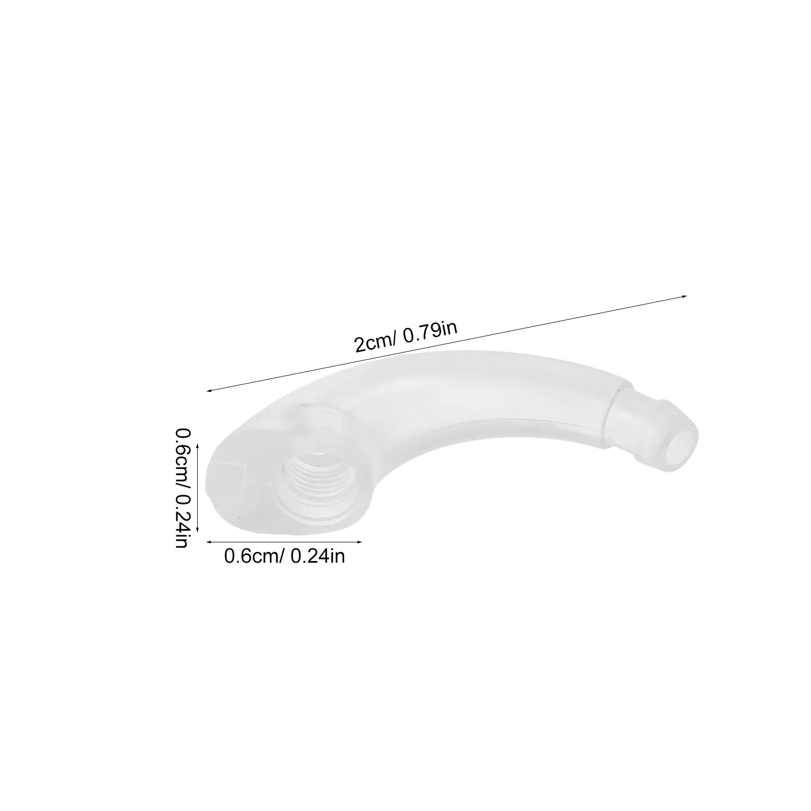 Hearing Aid Replacement Ear Hooks Ear Mold Tubing Adapter Comfortable Retainer Accessories for Daily Use DIY Hearing Aid Repair