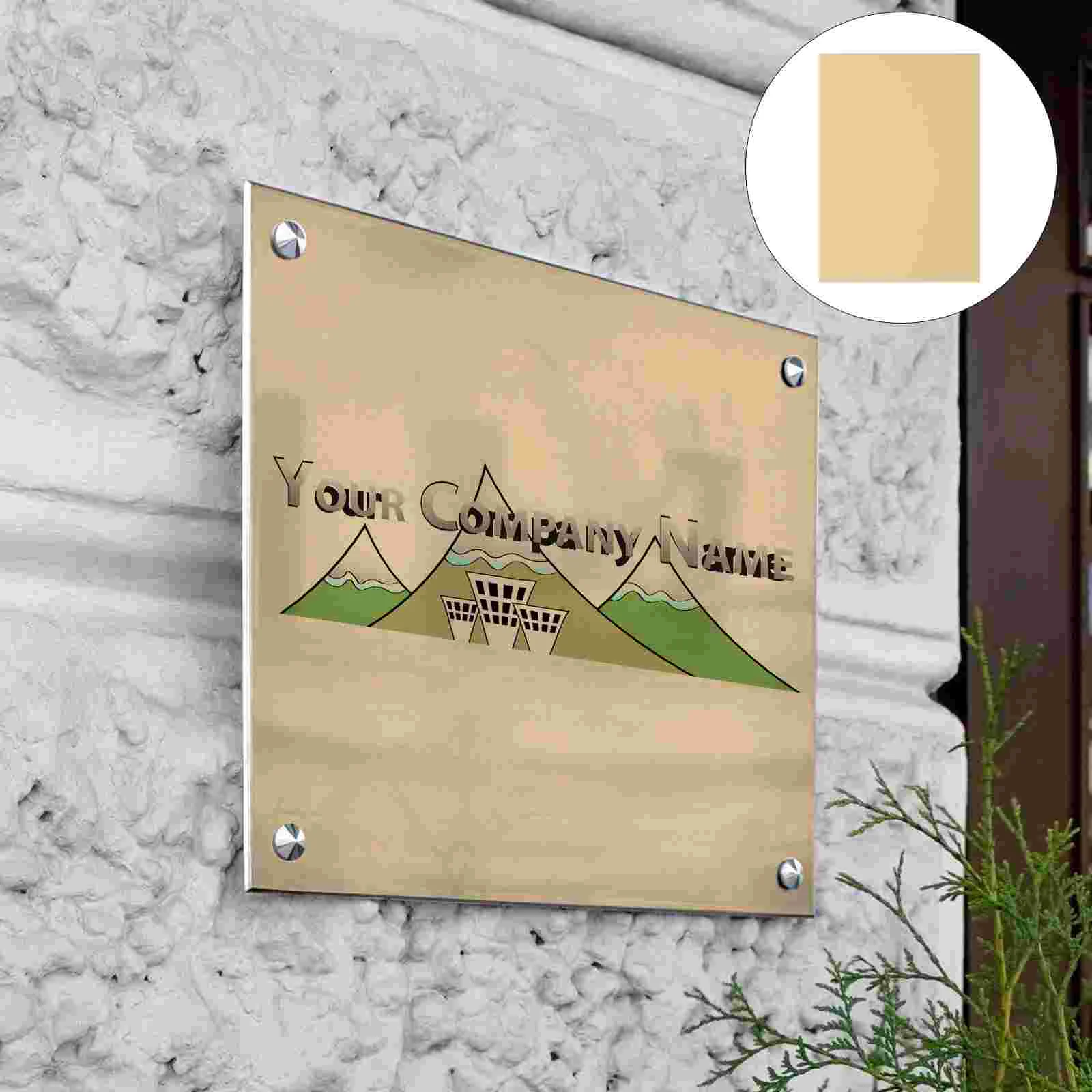 6 Pcs Nameplate Sublimation Blank Metal Aluminum Pearlescent Sign DIY Supplies 10pcs Package (20*15cm) Tin Blanks Alloy