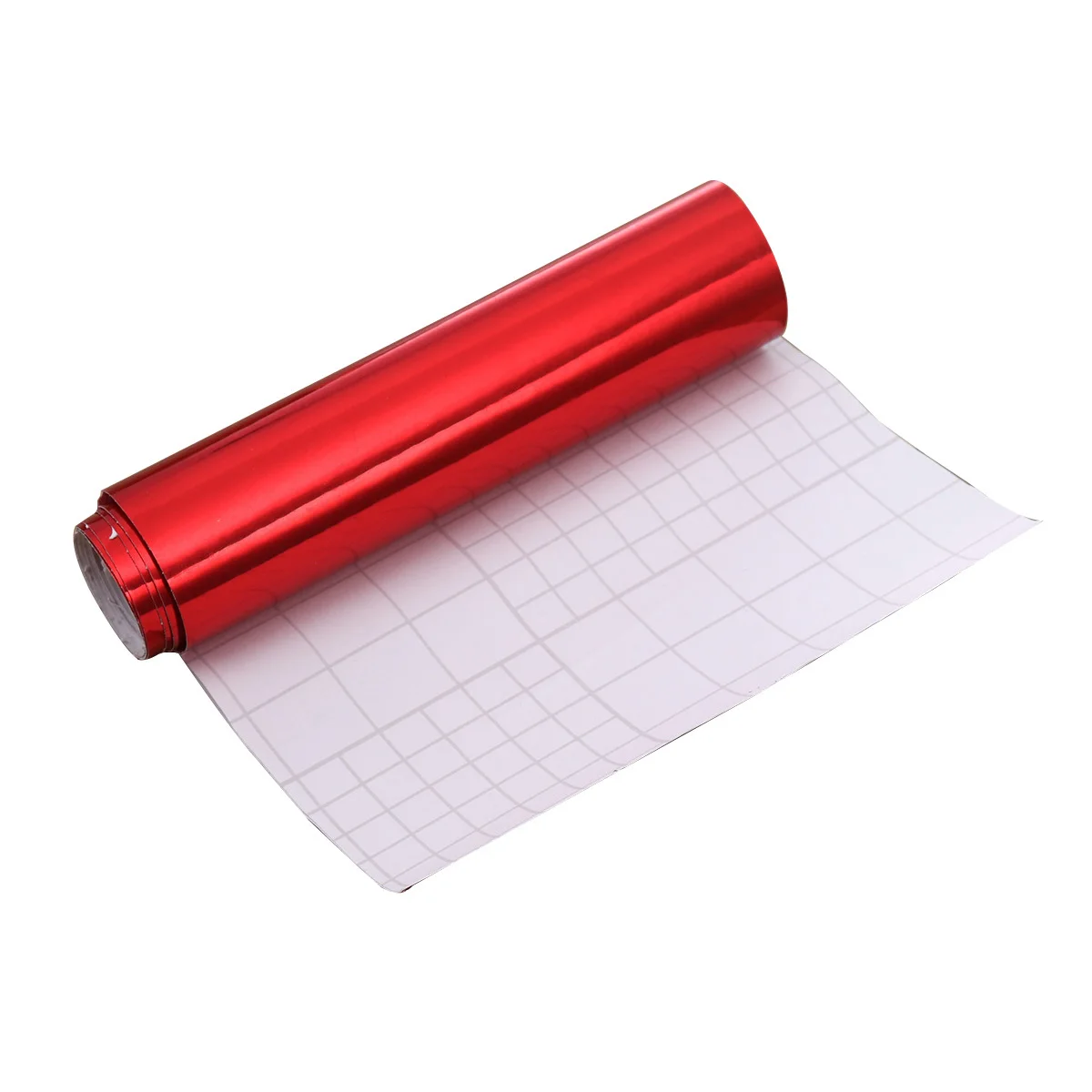 

Electroplating Reflective Film Satin Red Car Wrap Sticker Sheet 12x60 Inch Self-Adhesive Waterproof Car Film Vinyl Scratch