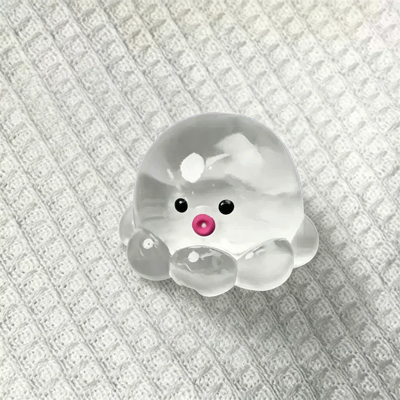Taba Squishy Transparent Jellyfish Octopus Kawaii Stress Relieving Sensory Fidget Toys Anxiety Pull Focus Desk Accessory Gift