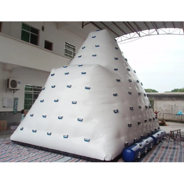 used inflatable water rock climbing wall floating climbing obstacle for sale