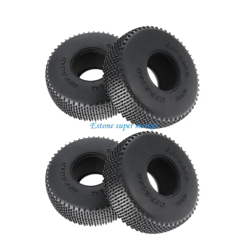 

090B Remote Control Car Beadlock Terrain Tires for 1/10 Scale Remote Control Crawlers Car Easy Install Crawlers Accessories