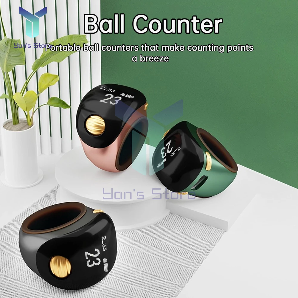 Smart Tasbih Tally Counter OLED Digital Electronic Counter Multi-function Prayer Time Vibration Reminder Tasbeeh Ring Counters