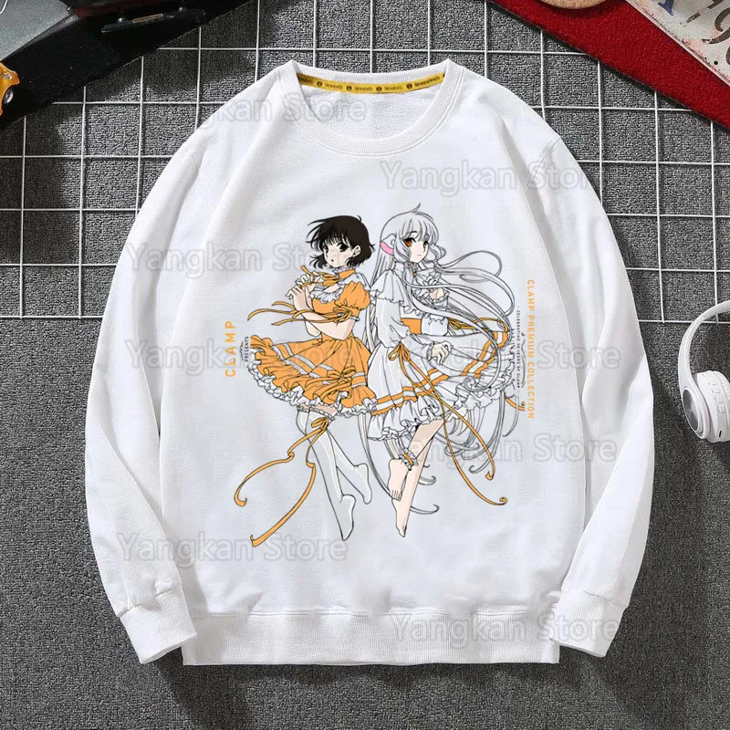 Chobits Chi موضة الخريف Harajuku بلون هوديس موضة الرجال/النساء كم طويل هوديس الشارع الشهير البلوز