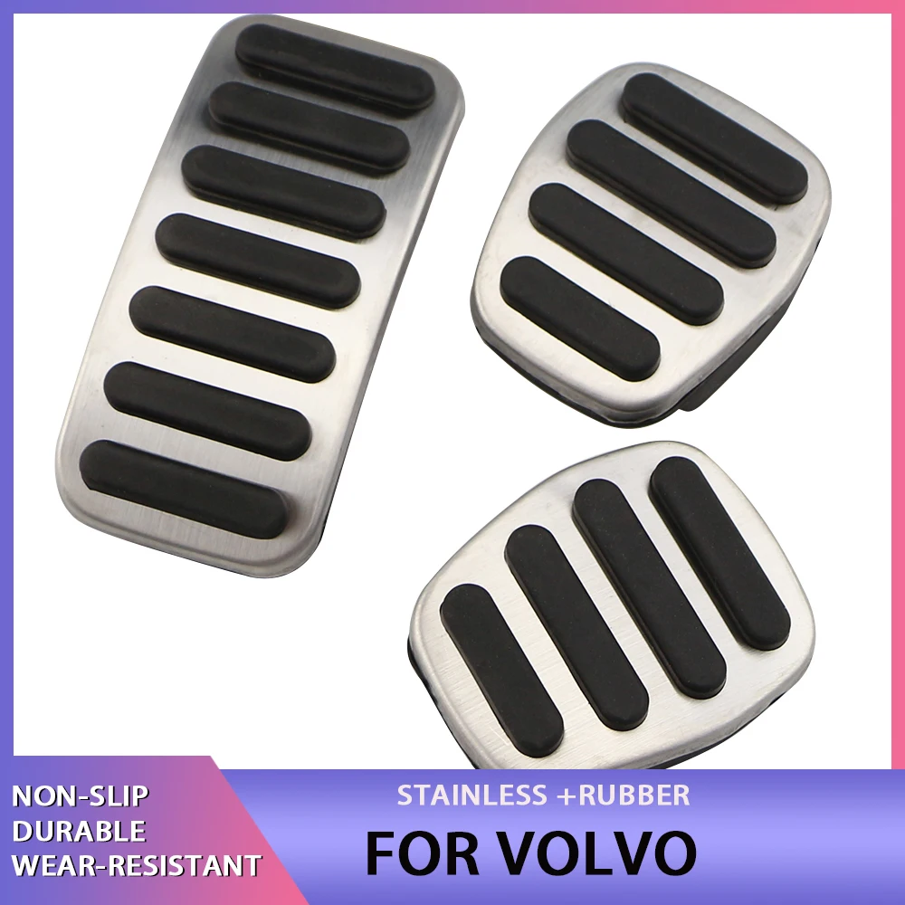 Car Pedals Accelerator Fuel Gas Brake Pedal Pad Cover Slip Resistance for Volvo V40 V50 C30 C70 S40 2013 - 2018 Accessories