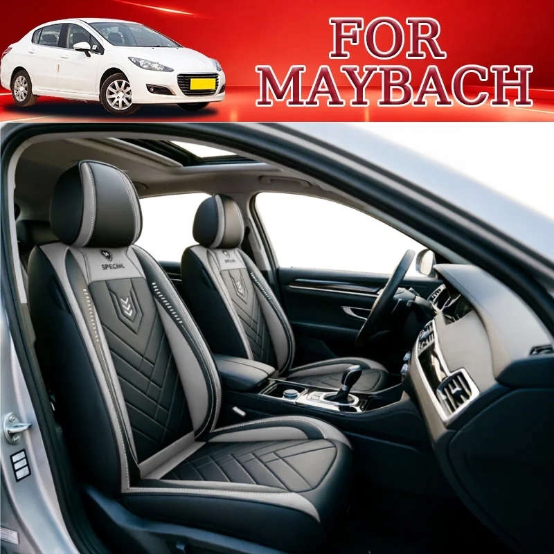 2-seat car seat covers For Maybach Series, standard model, driver and passenger seat covers, 4-piece set, with storage bags