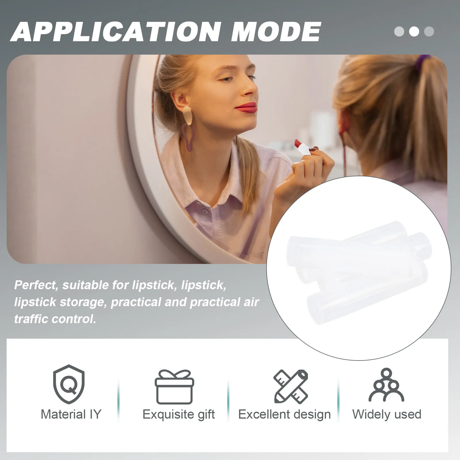 

50 шт. пластиковых пустых тюбиков для губной помады и бальзама, элегантный простой дизайн, для домашнего использования, портативные, для путешествий