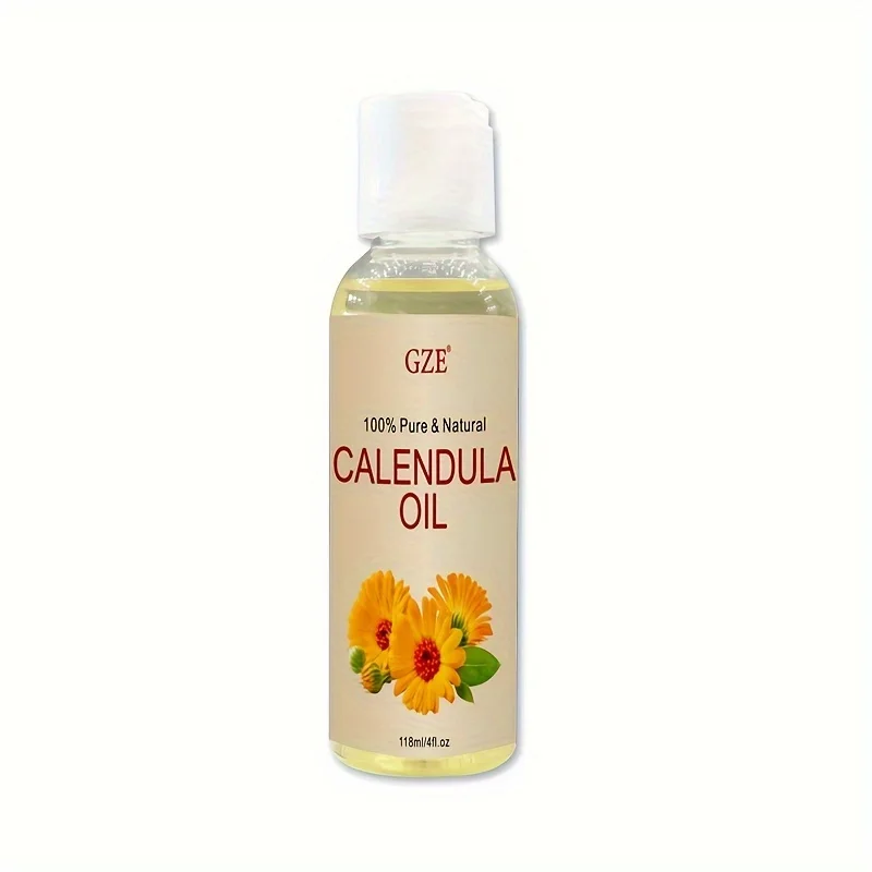 Aceite de caléndula GZE, extracto de flor de caléndula Officinalis, infusión, beneficios para la piel, uñas, cabello, cara, cuerpo, vida corta