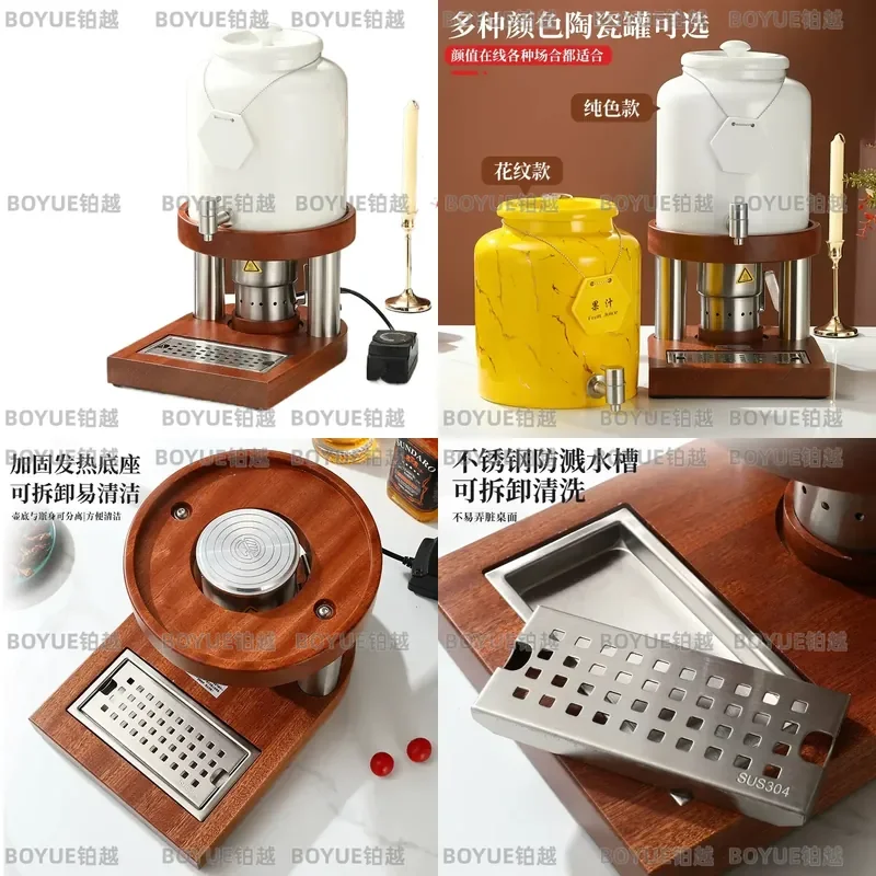 Stainless Steel Beverage Dispenser Commercial Milk Coffee Juice Bucket Insulated Breakfast Buffet Hotel Restaurant Warmer