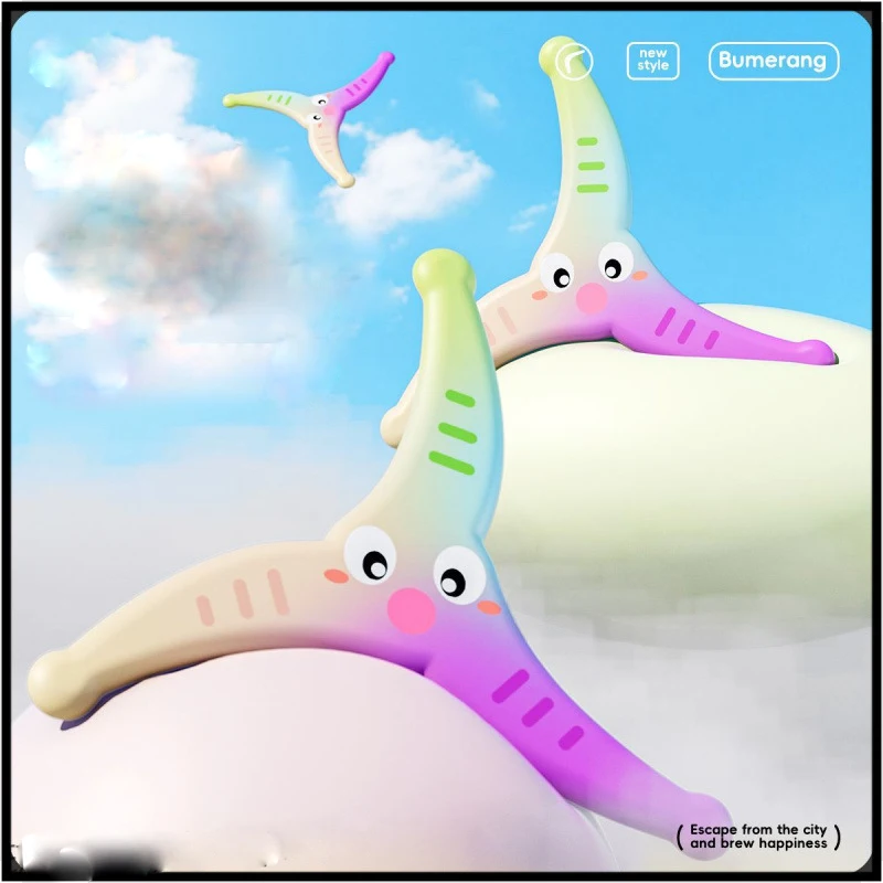 Kinderen Zacht Boomerang Speelgoed Handworp EVA Vliegende Schijf Speelgoed Volwassen kinderen Interactief Buitensporten Speelgoed Leuke Decompressie Geschenken