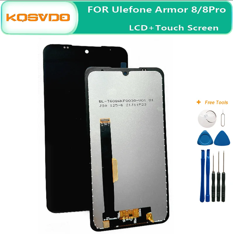 Original For Ulefone Armor8 5G LCD Display + Touch Screen Digitizer Assembly Armor 8 Pro Accessories + Tools