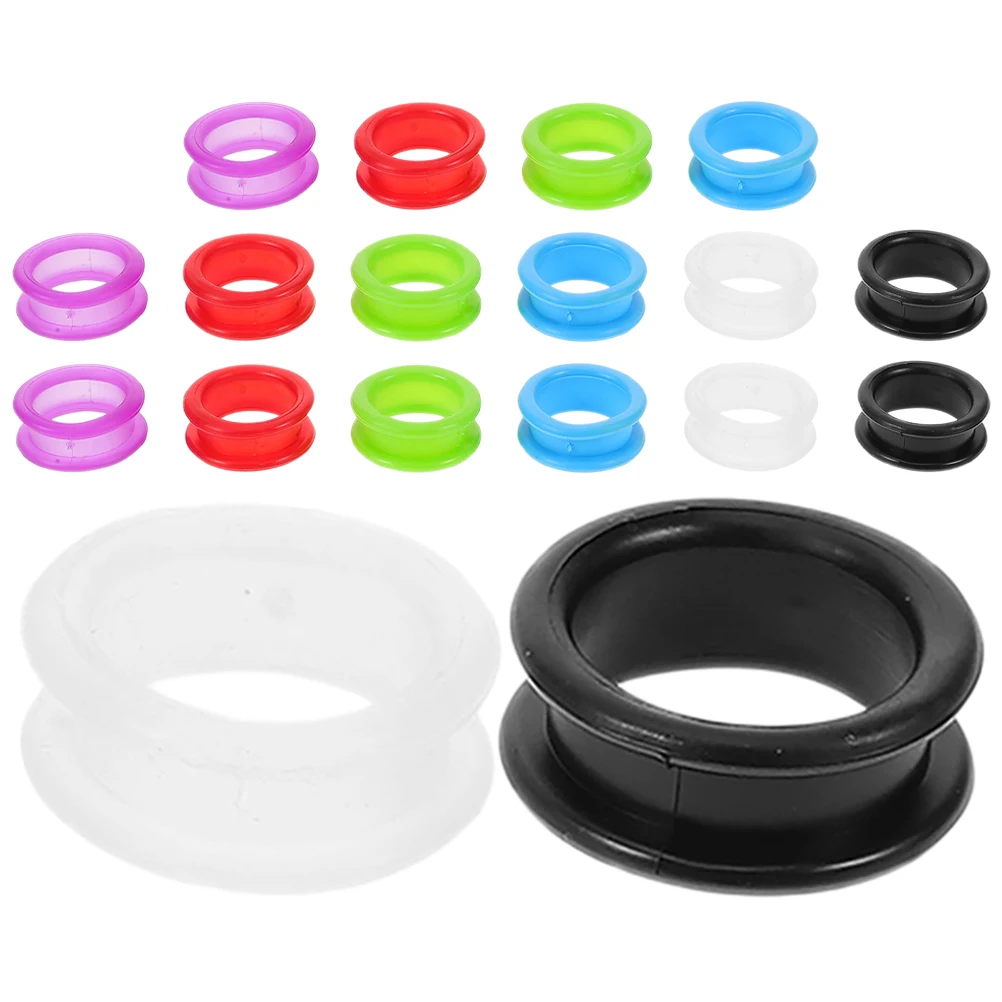 

Colored Silicone Finger Ring Hair Scissors Thumb Rings Barber Shears Inserts Dog Cutting Accessories