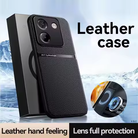 Luxury Matte Shockproof Phone Case For Xiaomi Poco M7 Pro 5G X7 X5 X3 Pro Leather Magnetic Cases For Poco F7 Pro Ultra 5G Cover
