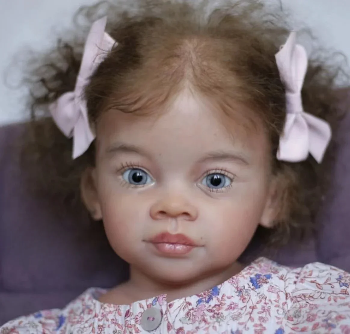 SINO-BB personnalisé approvisionnement limité Reborn bébé poupée Meili robe différente cheveux bouclés bruns déjà fini poupées cadeau de noël