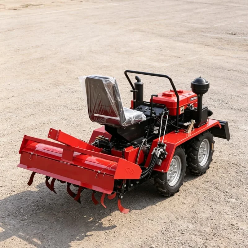 

Customized Four-Wheel Farm Tiller,Dual CE/EMC Certified,Four-Wheel Rotary Tilling Equipment for Farmland, All-Terrain Cultivator
