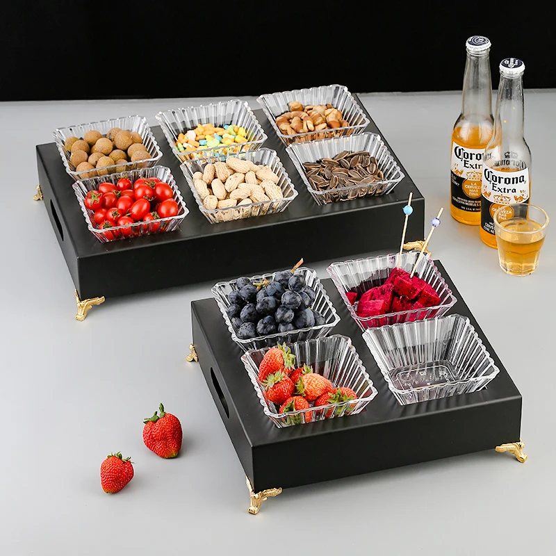 KTV stainless steel snack plate water fruit  creativity