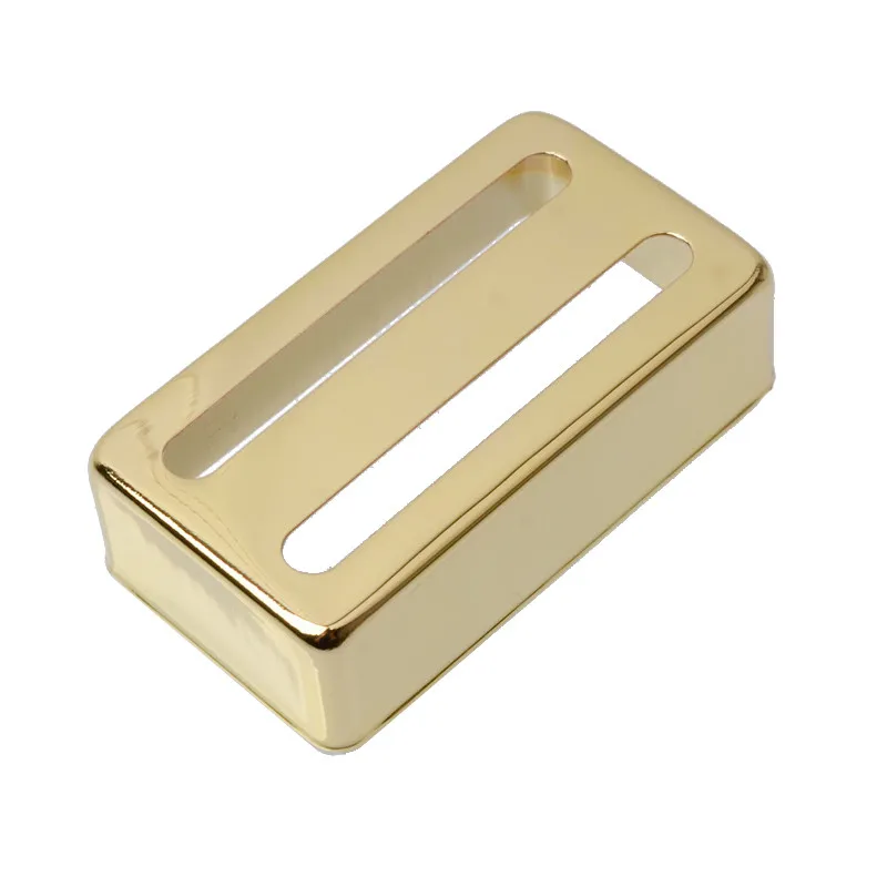 2Pcs Brass 70*39mm Pickup Covers /Lid/Shell/Top Two Line For Electric Guitar/Metal Guitar Humbucker Covers Black/Gold/Chrome