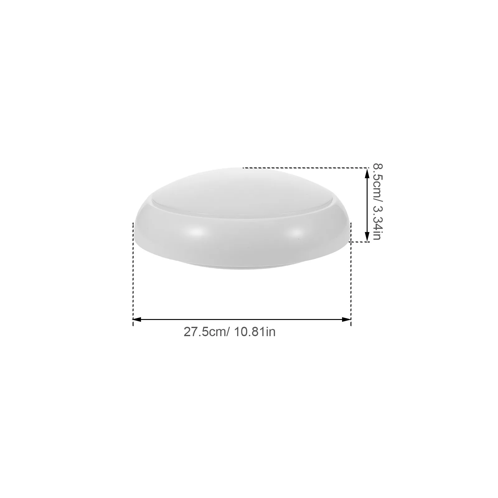 275Mm Waterproof Round Plastic Ceiling Light Fixture Cover Flush Mount Diffuser Panel for Damp Areas Safe Nighttime Illumination