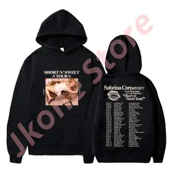 Sabrina Carpenter Short n' Sweet Tour Merch Hoodies New Logo Pullovers Winter Women Men Fashion Casual Sweatshirts