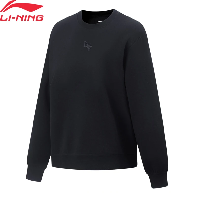 Li-Ning Women Training Sweatshirt AT DRY BASE COOLSHELL 3D FITTING Loose Fit LiNing FITNESS Comfortable Soft Pullover AWDT512