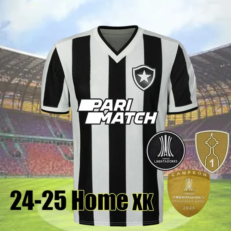 Kaus Pakaian Olahraga Sepak Bola Pria dan Wanita Dewasa Baru 25 Kaus Kasual Atasan Ukuran Besar Sejuk Cetak Digital 3D Botafogo