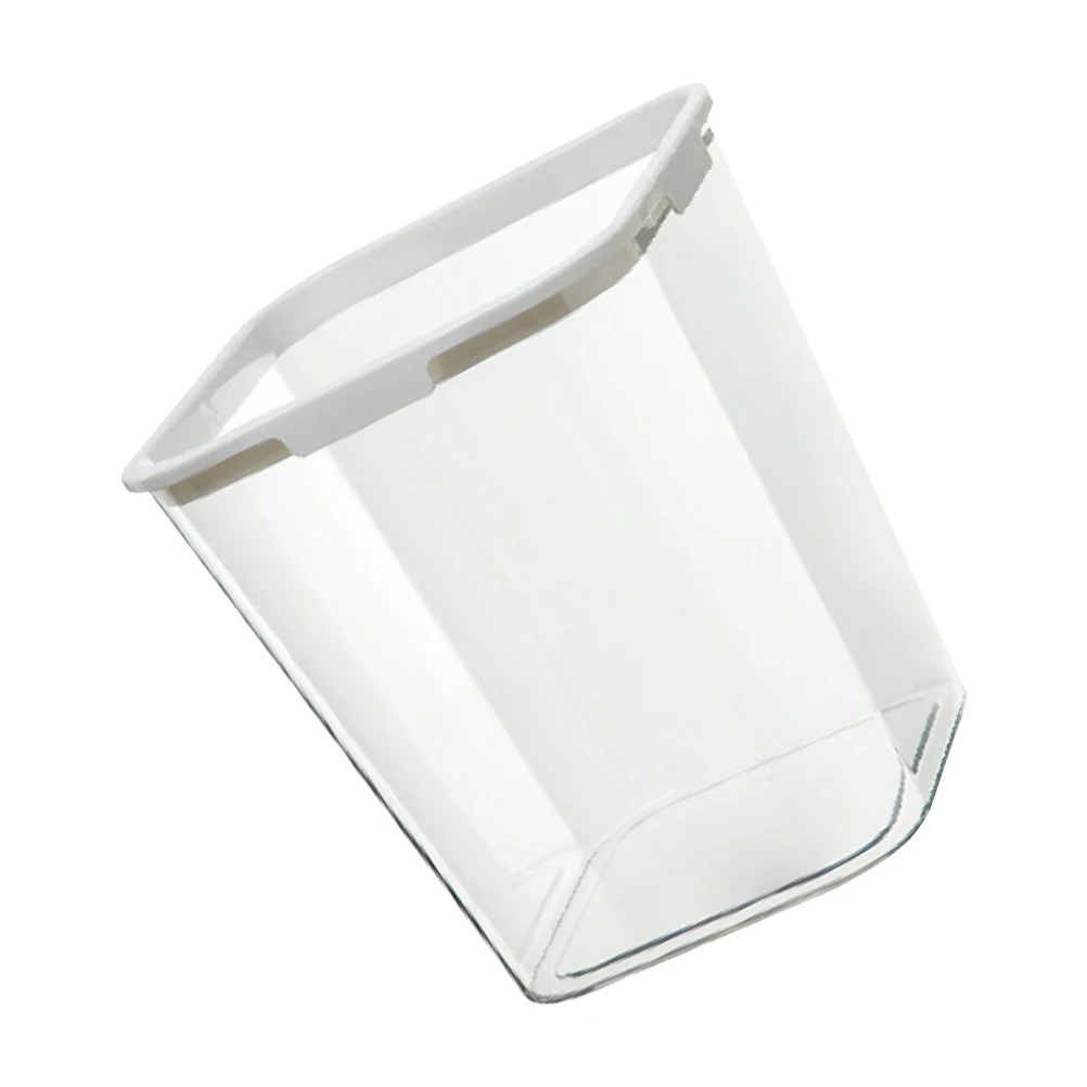 

1pc Square Transparent Trash Can Large Capacity Household Waste Container Plastic Rectangular Bin Simple Design Daily