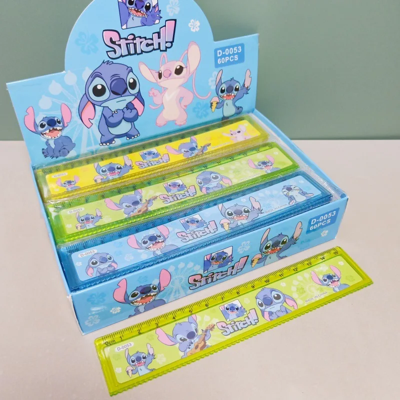 15cm Disney Stitch Lineal Farben Kawaii Cartoon Anime Skala Lineale Zeichnung Schüler Lernen liefert Kinder zurück zur Schule Geschenk