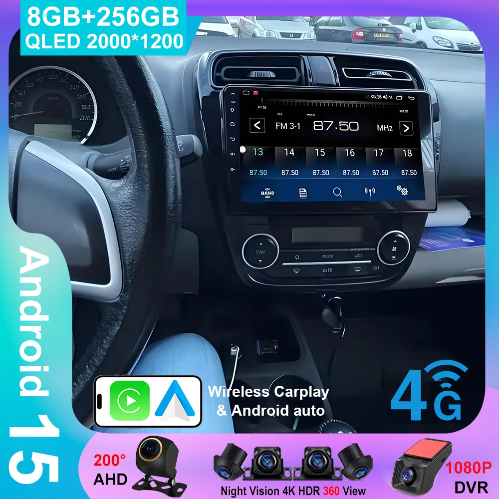 

Android 15 For Mitsubishi Mirage 6 Attrage 2012 2013 2014 2015 2016 2017 2018 Auto Radio Stereo Multimedia Player Navigation GPS