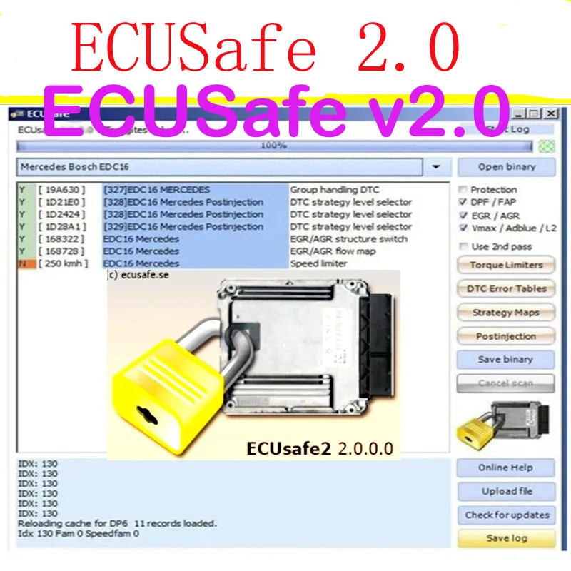 2024 hot Newest ECUSafe 2.0 ECU ECM 2.0 Car software for ecu programming English Diagnostic Software For Car and Trucks ECUSafe