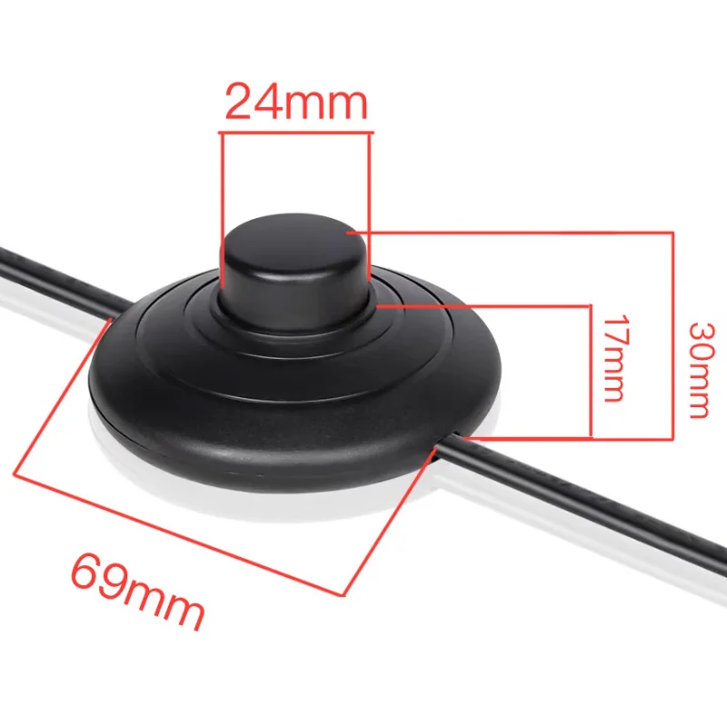 3.5M power button foot switch power cable Energy saving light bulb power cord E27 power supply line floor lamp