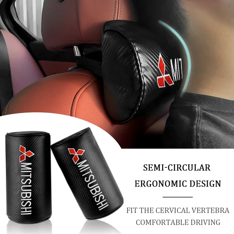 مسند رأس لمقعد السيارة وسادة دعم وسادة رغوة الذاكرة العالمي صالح لميتسوبيشي ASX باجيرو ديليكا جالانت وغيرها من الموديلات #2