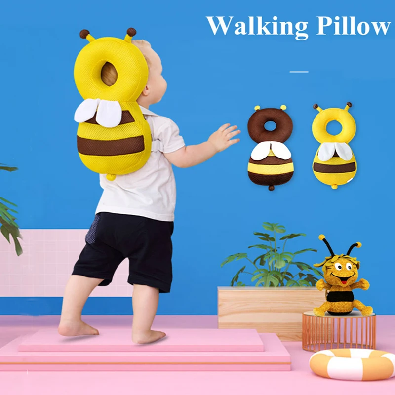 

Детский рюкзак на подголовник, ребенок учится ходить, дышащая защитная накладка для спины, предотвращающая столкновения