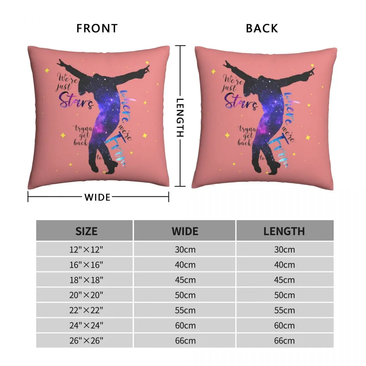 Mark Owen Stars Inspired Design Square Pillowcase Polyester Linen Velvet Printed Zip Decor Throw Pillow Case Bed Cushion Cover