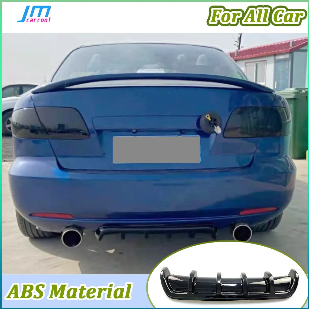 

Автомобильный универсальный задний бампер, диффузор, спойлер для всех автомобилей, Benz, BMW, Audi, ABS, глянцевый черный кузов, комплекты, аксессуары