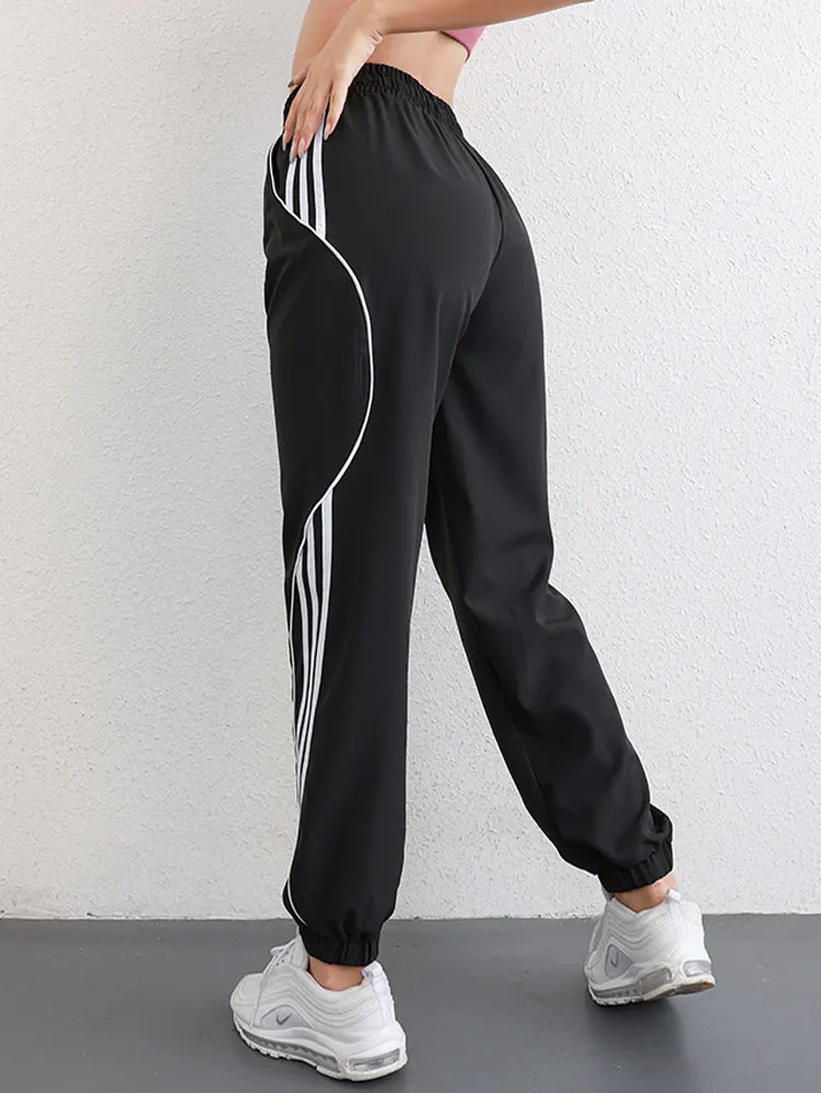 Pantaloni da corsa da donna taglie forti pantaloni da Jogging da allenamento ad asciugatura rapida pantaloni sportivi da allenamento Fitness da