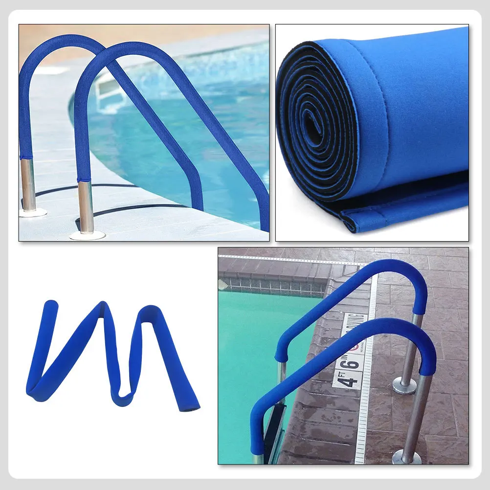 

Swimming Pool Safety Railing Cover Neoprene Thick Wear Resistant Adjustable Zipper Design Easy Install Remove Pool Supply