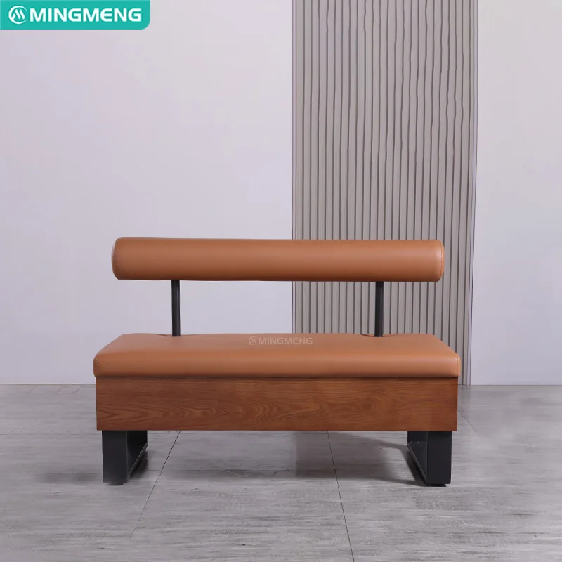 custom.Customized High Quality Cafe Restaurant Booth Sofa Leather Strong Load-bearing Sofa Seating