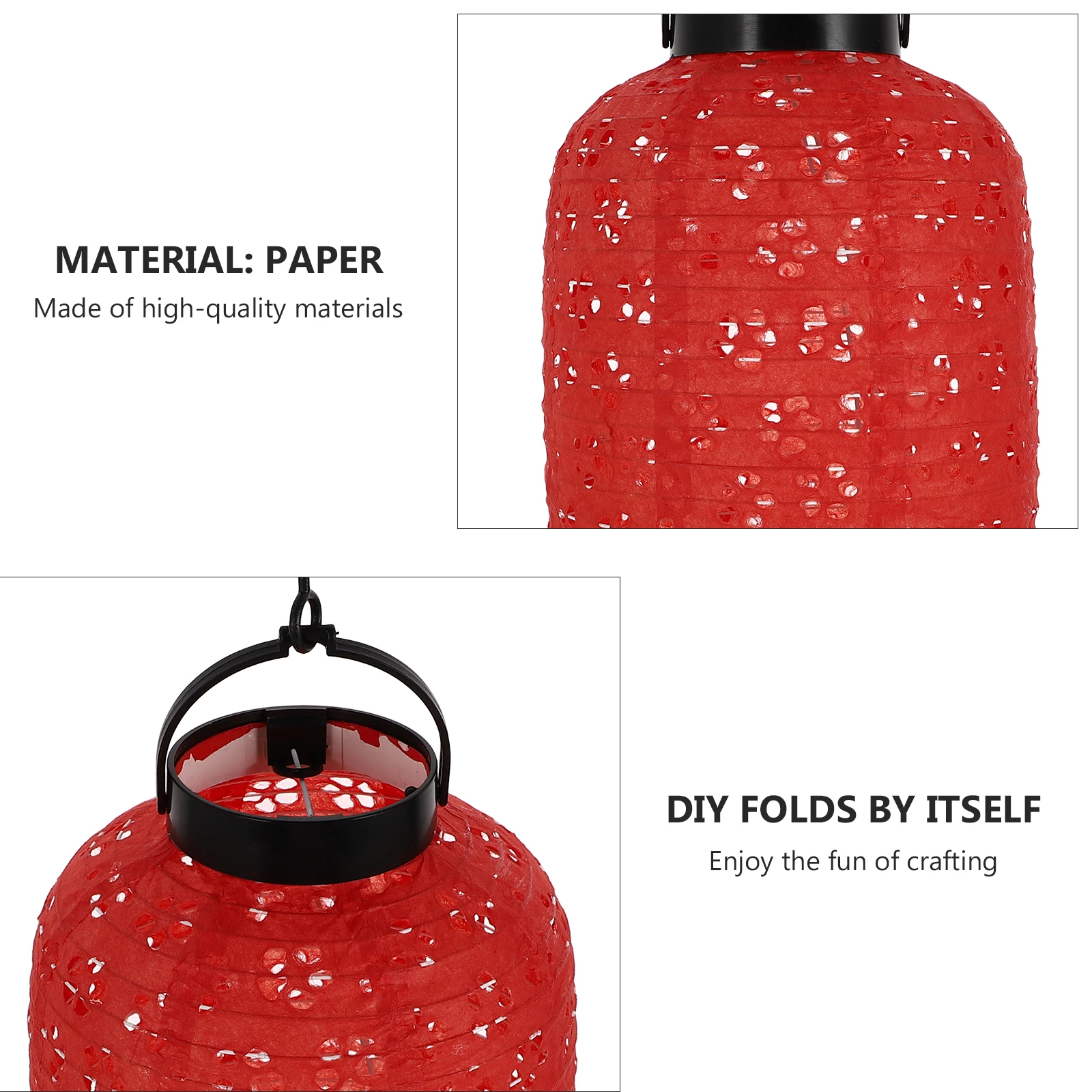 

Red Glowing Hanging Lantern Festive Foldable New Year Party Lanterns Wedding Home Decor Creative Spring Festival