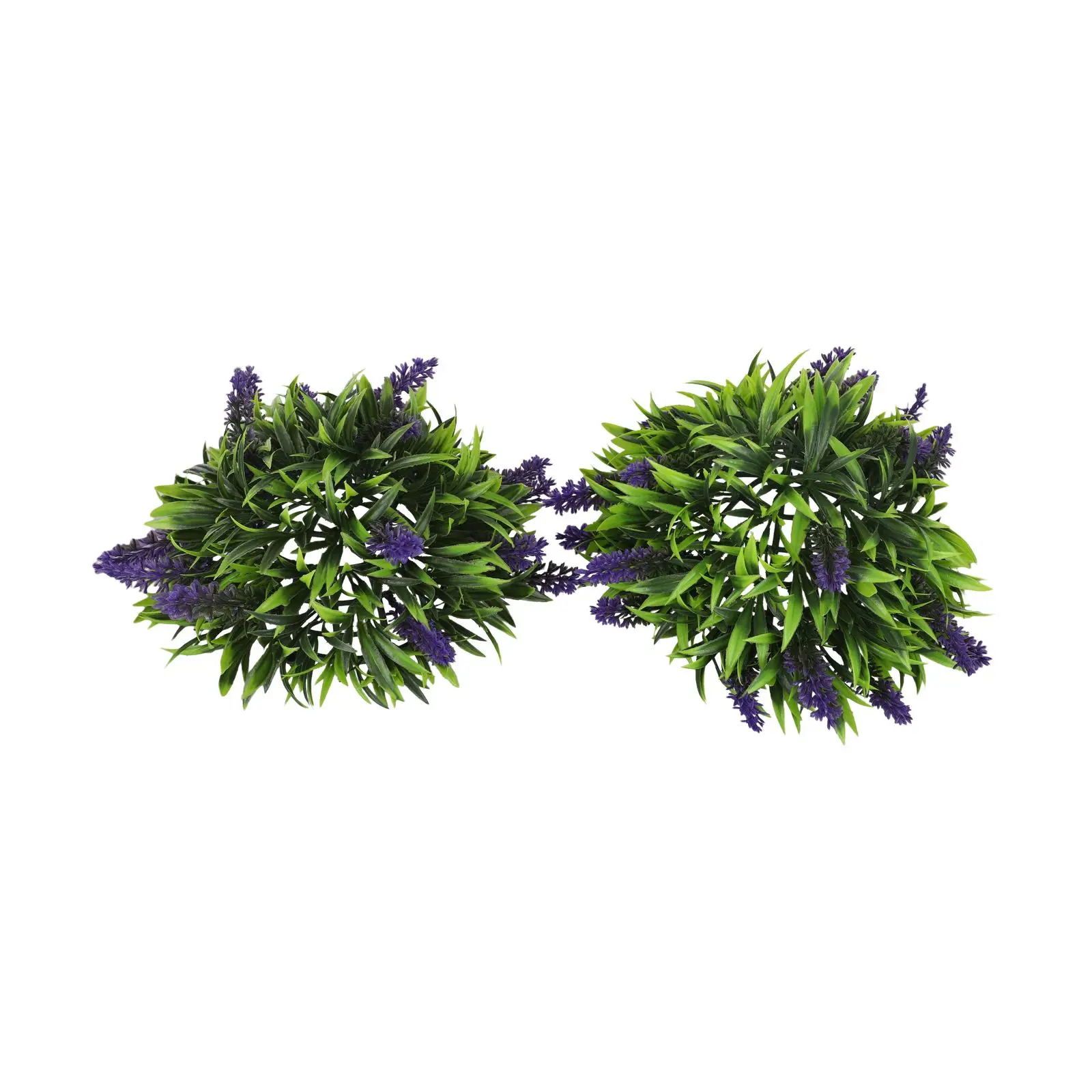 Artificial Lavender Topiary Ball Fake Plant Hanging Basket Plastic Flower Decor For Home Wedding Party Garden Wall Ceiling 20cm