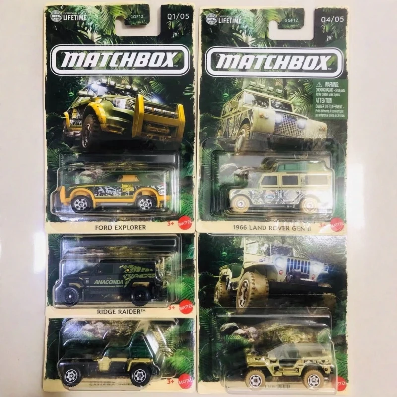 

Новые коллекционные модели автомобилей Matchbox 2025: Ford Explorer, Land Rover Ridge Raider, Willys Jeep, масштаб 1/64, литые из сплава, GGF12, в наличии