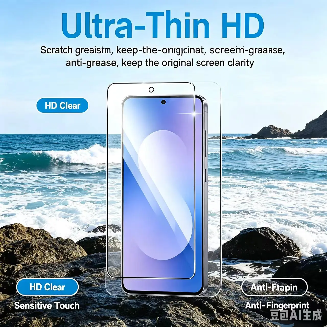 1/2/3/4Pcs for Samsung Galaxy S24 FE Tempered Glass Screen Protector - Pack of Screen Protectors for Samsung Galaxy S24 FE