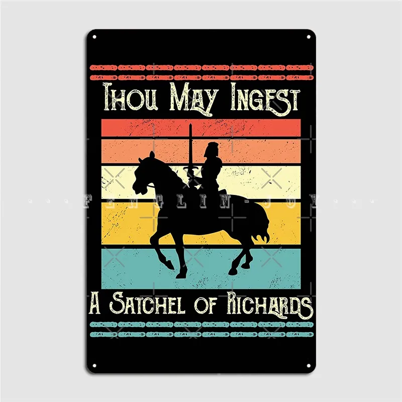 Thou May Ingest A Satchel Of Richards Metal Sign Club Party Bar Cave Vintage Wall Decor Tin Sign Posters